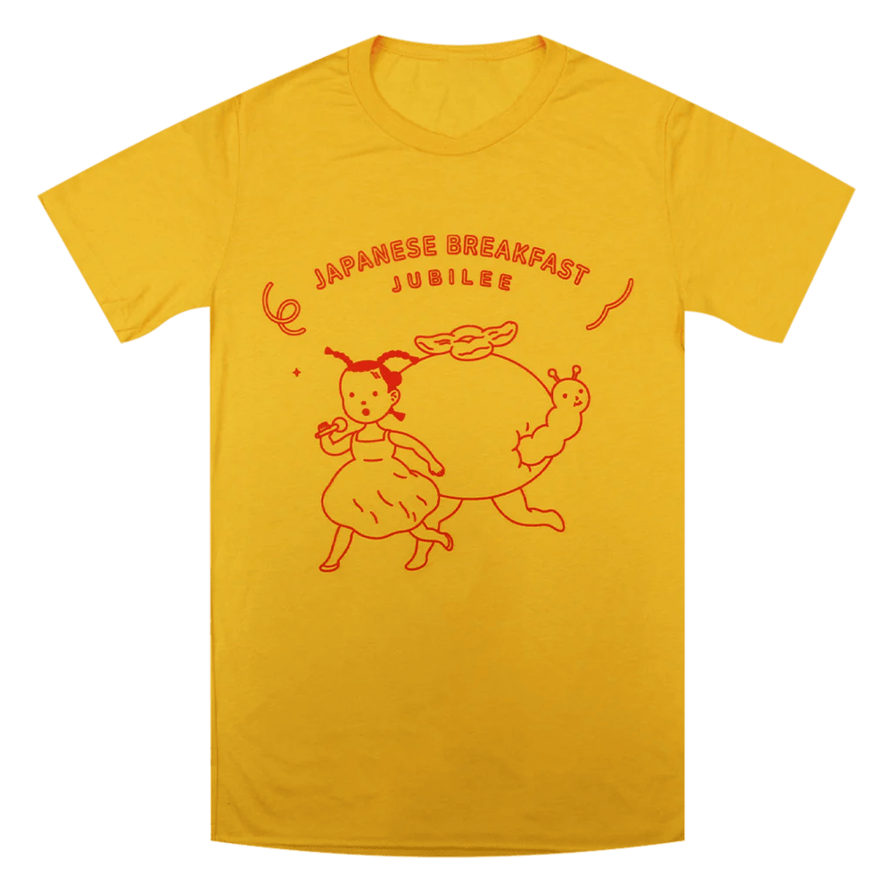 Japanese Breakfast Merch Japanese Breakfast Running Girl Gold T-Shirt Father's Day Gifts-1