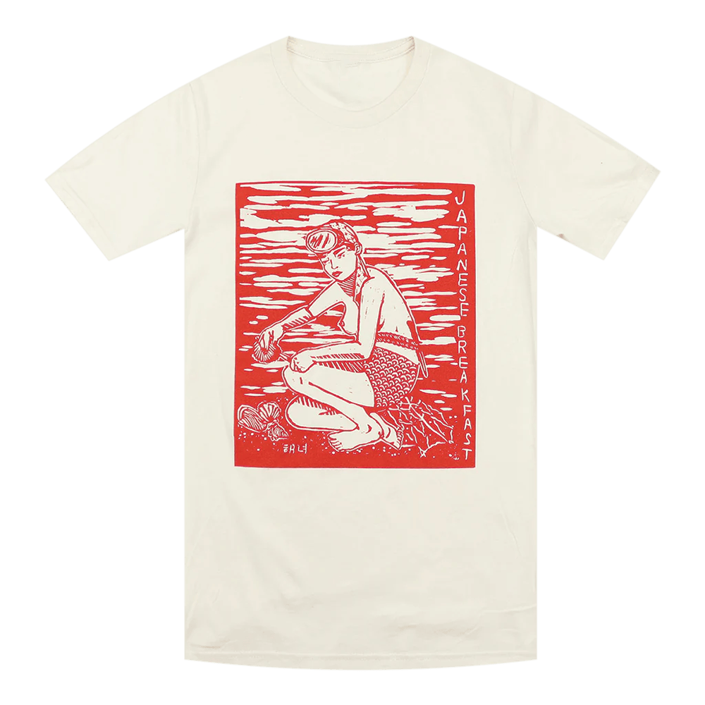 Japanese Breakfast Merch Japanese Crops Diver Cream T-Shirt Fathers Day Presents-1
