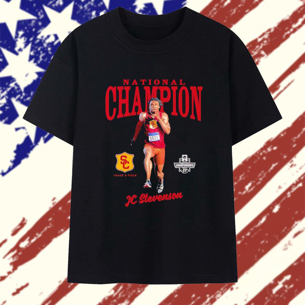 Jc Stevenson USC Track Field National Champion T-Shirt Fan Merch Gift Ideas For Husband-1