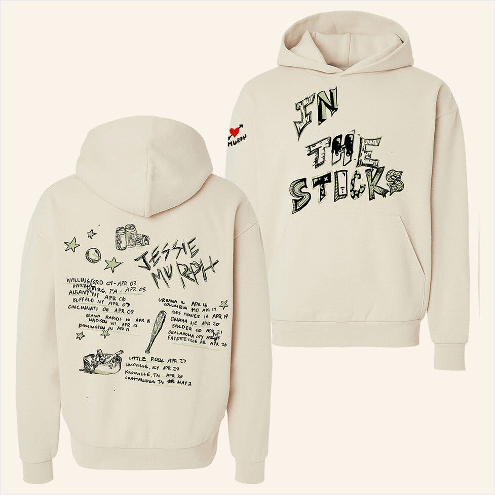 Jessie Murph Merch In The Sticks Tour Hoodie Gifts For Fans Birthday Gifts For Him-1