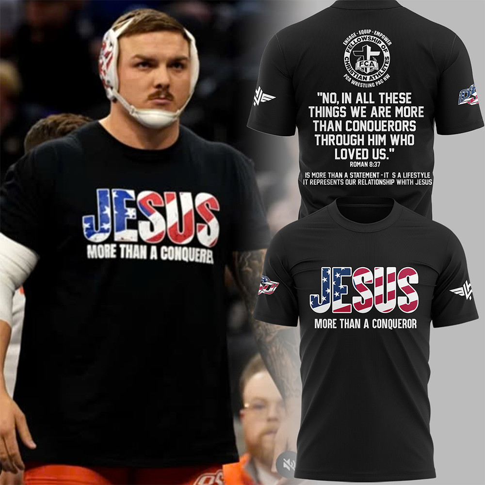 Jesus More Than a Conquerer Wyatt Hendrickson Tshirt-1