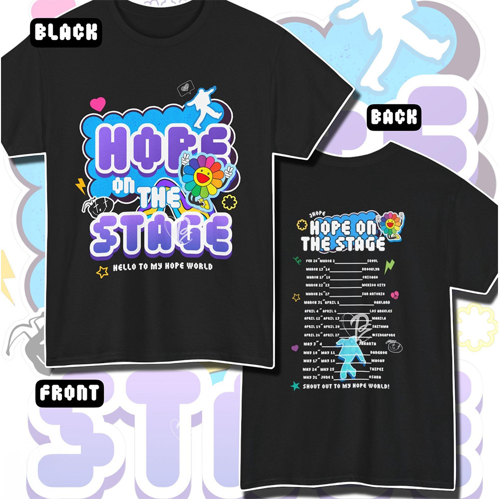 Jhope Merch Tour Hope On The Stage T-Shirt Gifts For Music Fan-1