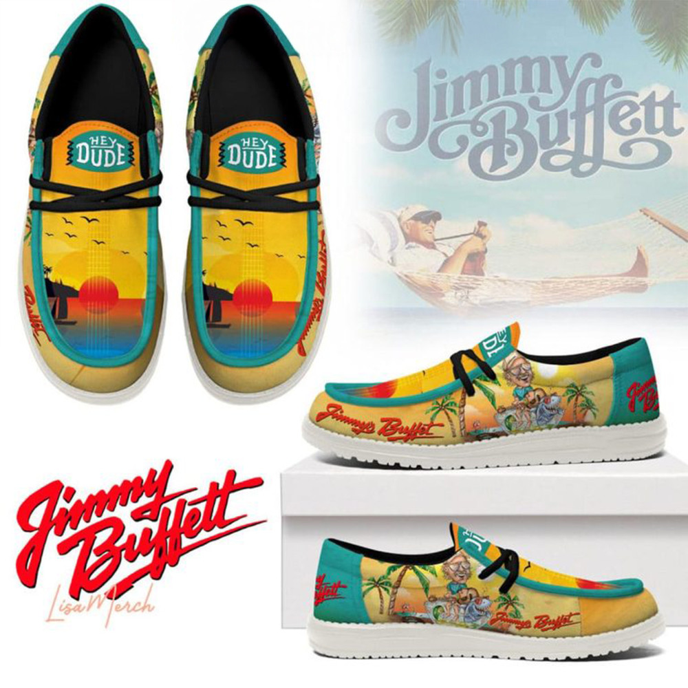 Jimmy Buffett Love In The Island 2025 Hey Dude Shoes Music Fans Gifts-1