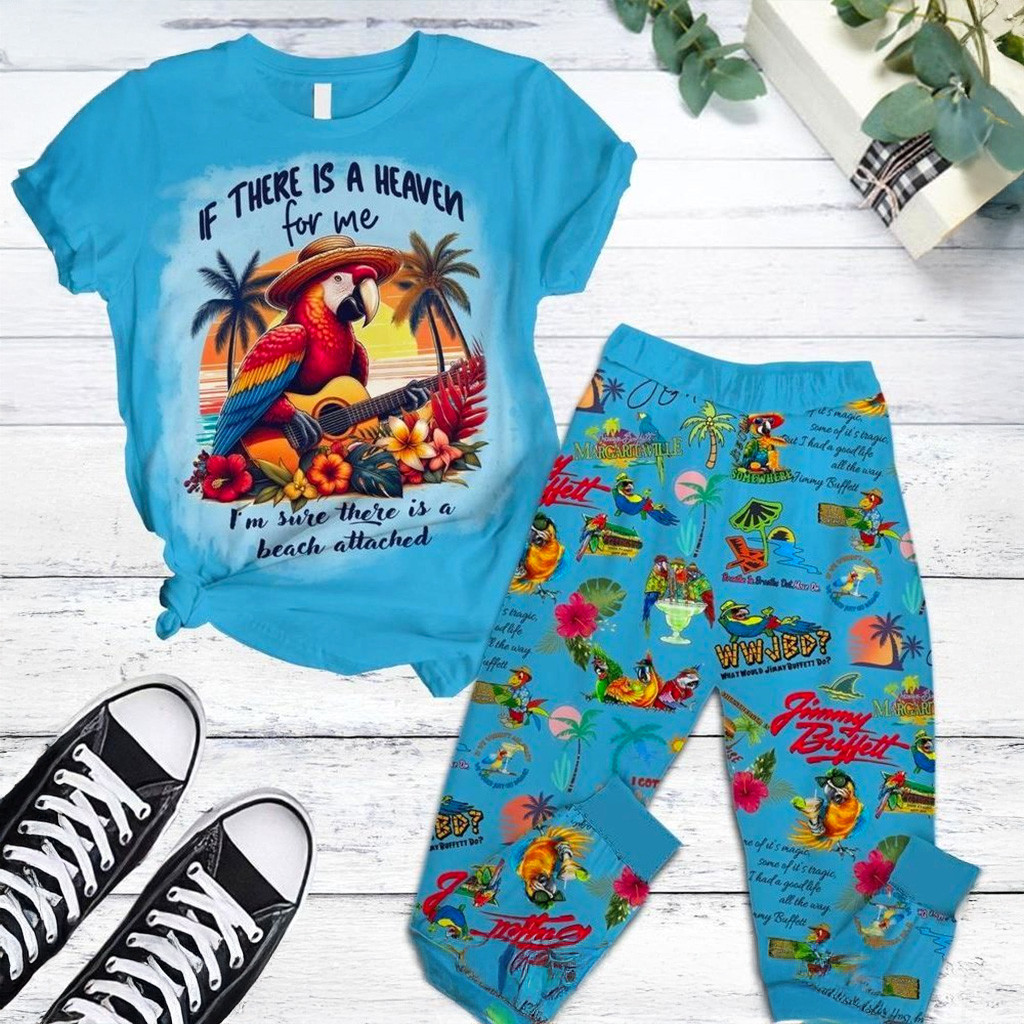 Jimmy Buffett Margaritaville Pajamas Set Fan Merch Christmas Gifts For Girlfriend-1