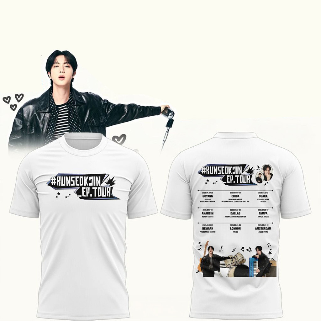 Jin BTS RUN SEOKJIN EP Tour Shirt BTS Merch Gift Ideas For Fans-1