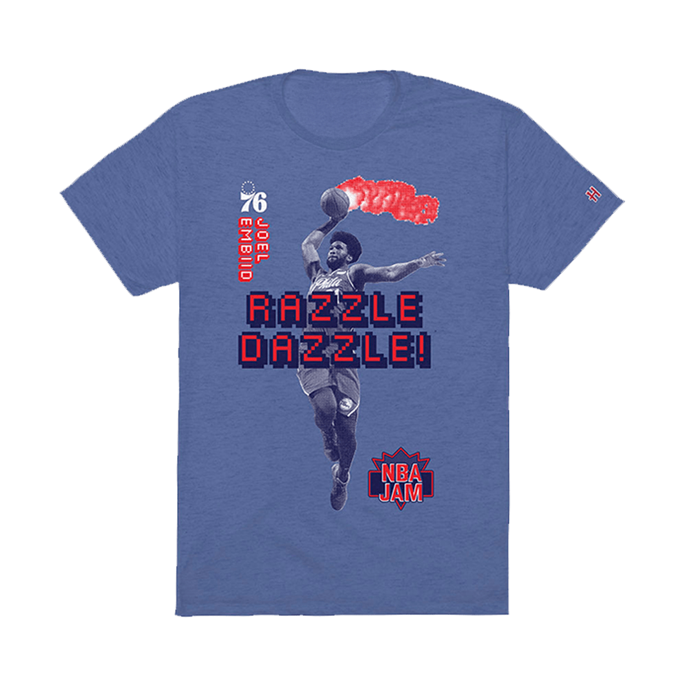 Joel Embiid NBA Jam T-Shirt Father's Day Delivery Gifts For Basketball Fans-1