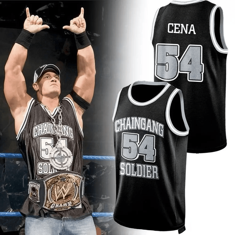 John Cena Chain Gang Soldier 54 Basketball Jersey John Cena Merch Best Father's Day Gifts For Dad-1 John Cena Chain Gang Soldier 54 Basketball Jersey John Cena Merch Best Father's Day Gifts For Dad-1