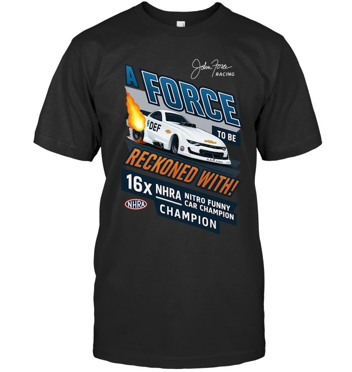 John Force Racing T-Shirt John Force Merch Gifts For Racing Fans Lovers-1