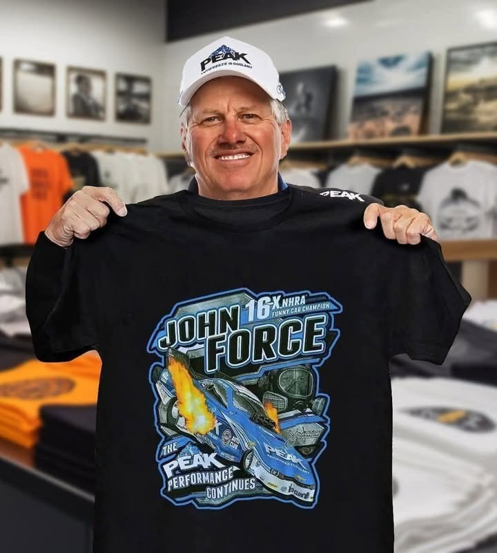 John Force Racing T-Shirt John Force Merch Racing Gifts For Fans Lovers-1