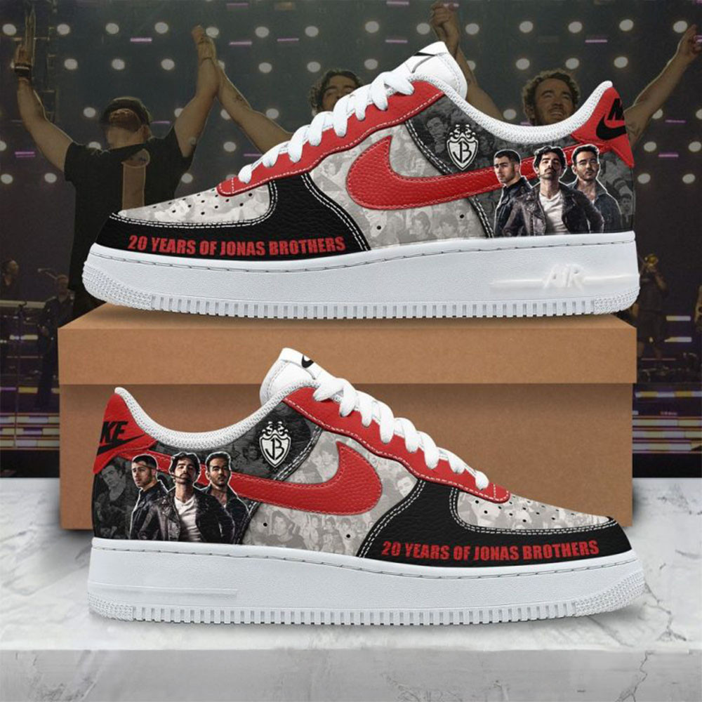 Jonas Brothers 20th Anniversary Tour 2025 Nike Air Force 1 Jonas Brothers Merch Gifts For Dad-1
