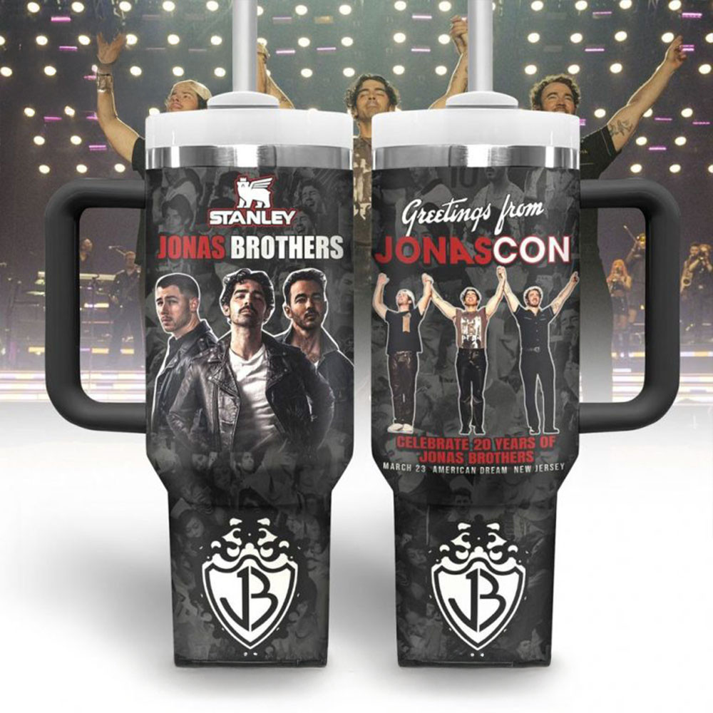 Jonas Brothers 20th Anniversary Tour 2025 Tumbler Jonas Brothers Merch Father's Day Gifts-1