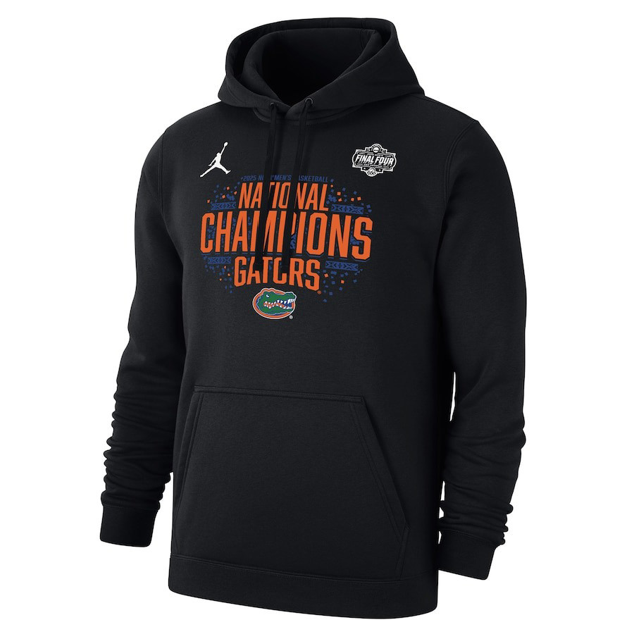 Jordan Brand Black Florida Gators 2025 NCAA Men's Basketball National Champions Hoodie Dad Gifts-1