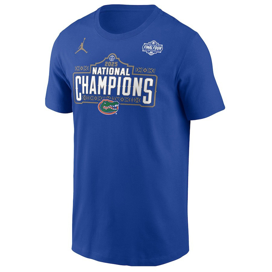 Jordan Brand Royal Florida Gators 2025 NCAA Men's Basketball National Champions T-Shirt-1