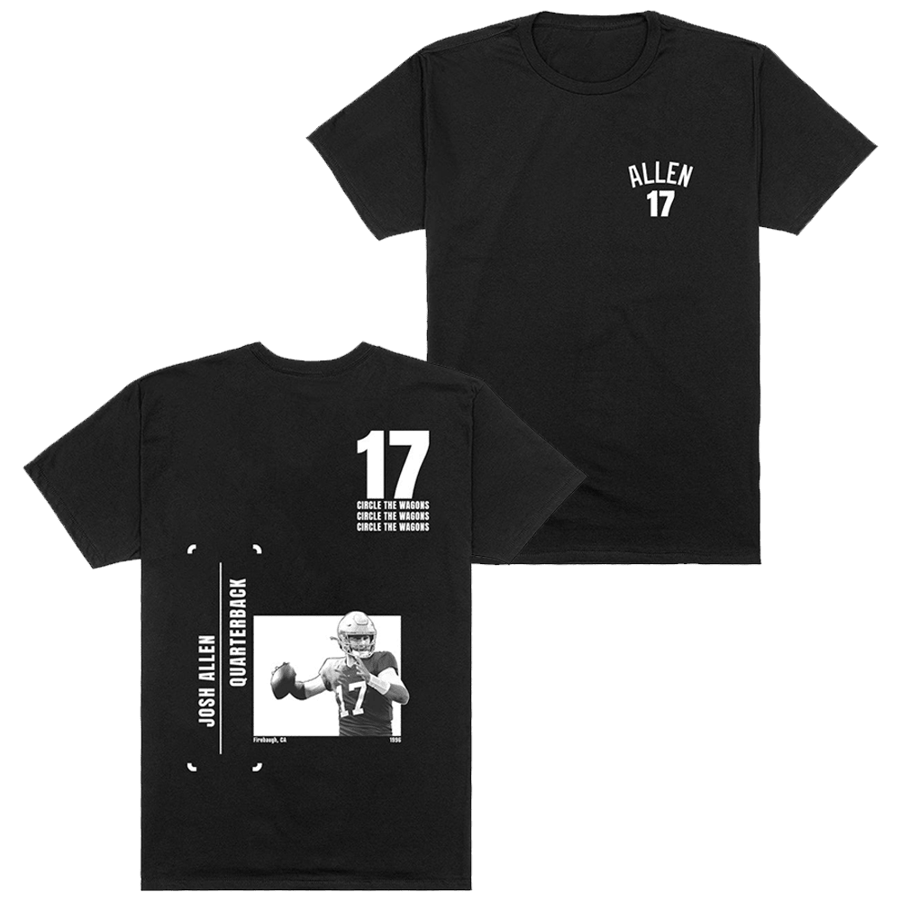 Josh Allen 17 T-Shirt Father's Day Gifts For Husband-1