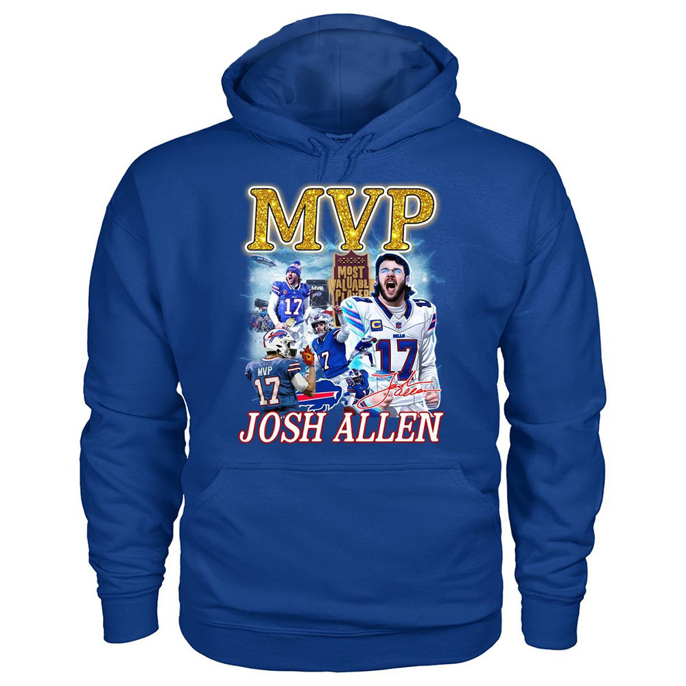 Josh Allen Buffalo Bills MVP Hoodie Presents For Football Fans-1