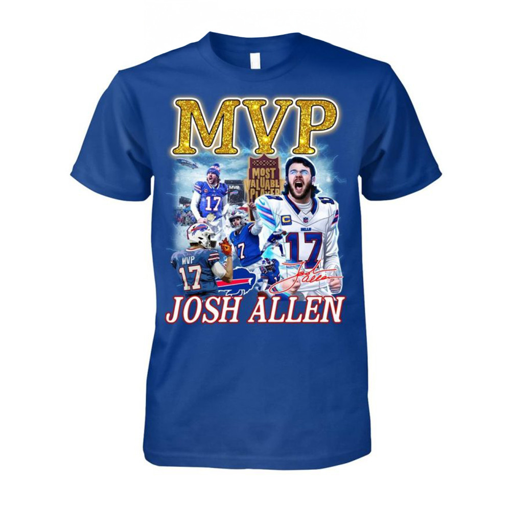 Josh Allen Buffalo Bills MVP T-Shirt Presents For Football Fans-1