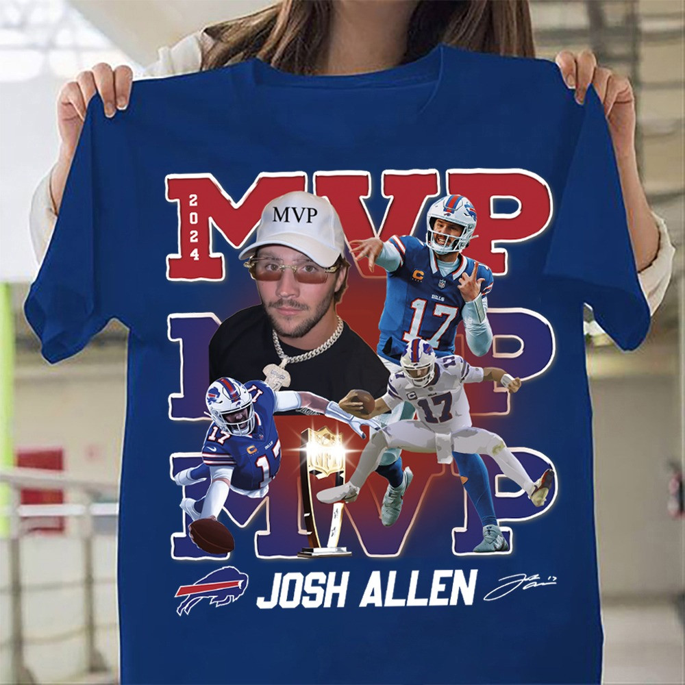 Josh Allen MVP Shirt Football Lovers Fan Gifts-1