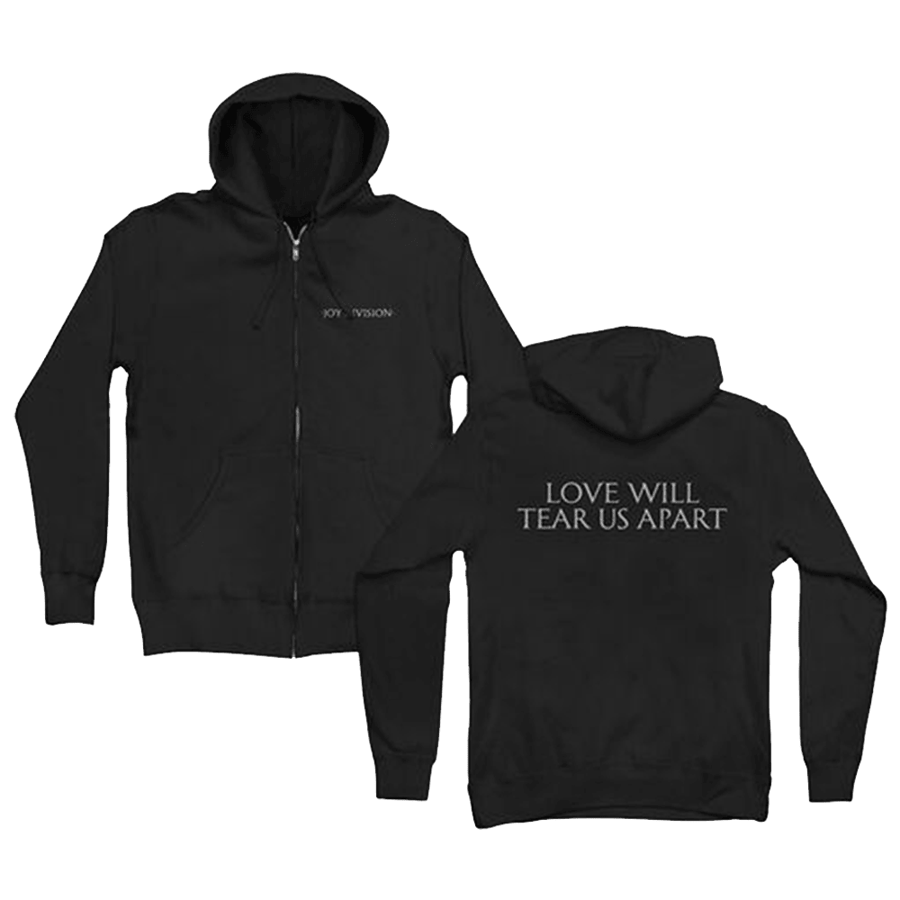 Joy Division Love Will Tear US Apart Black Zip Hoodie Joy Division Merch Fathers Day Presents-1