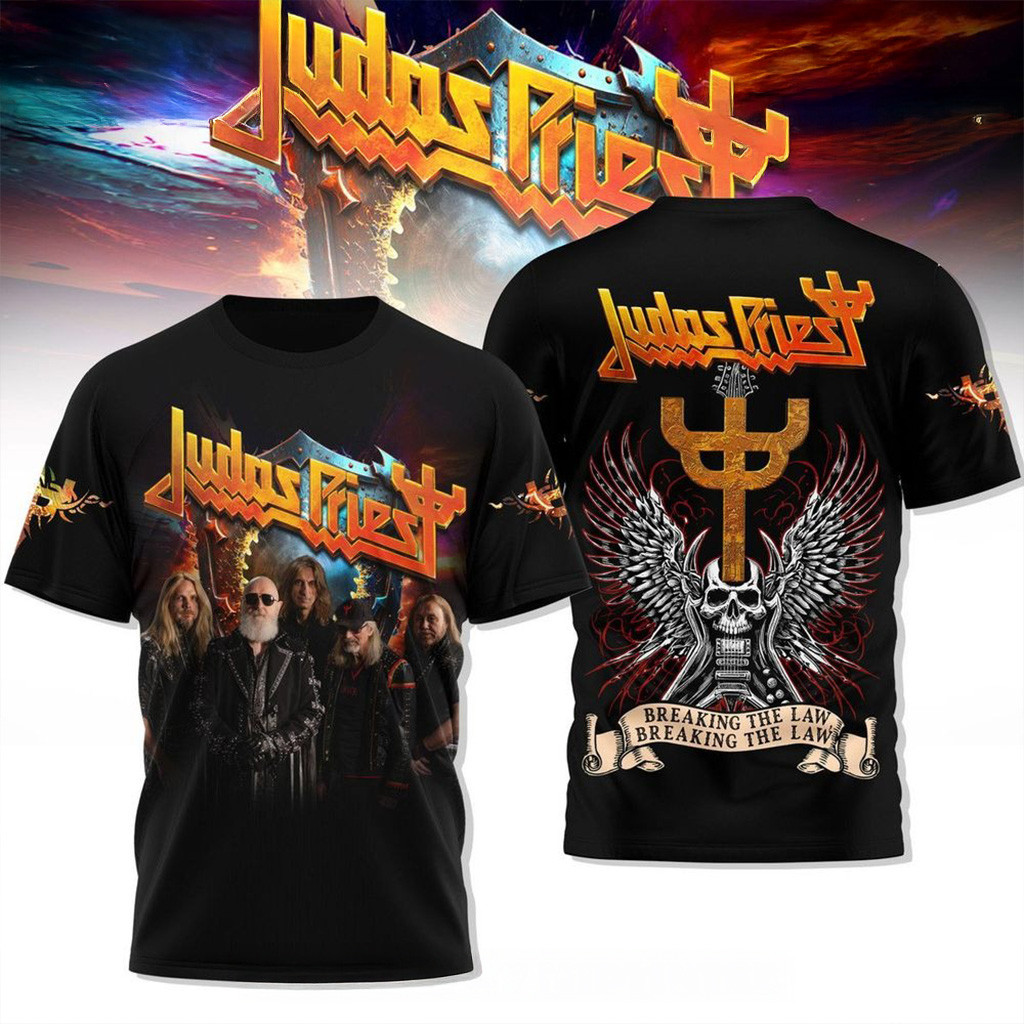 Judas Priest 2025 Breaking The Law Special Shirt Gifts For Band Fans-1