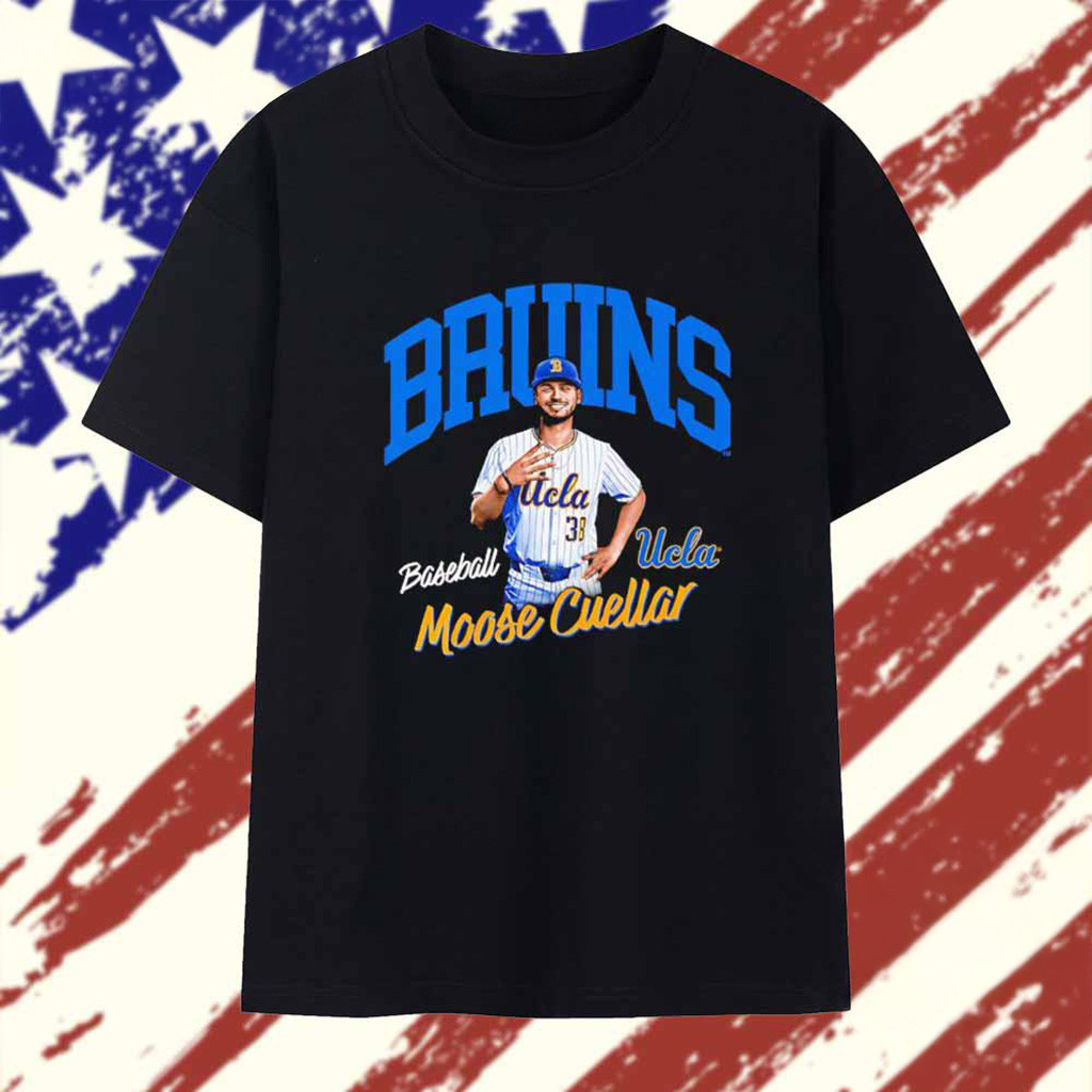 Justin Cuellar UCLA Bruins Baseball Illustrated T-Shirt UCLA Merch Gifts For Fans-1