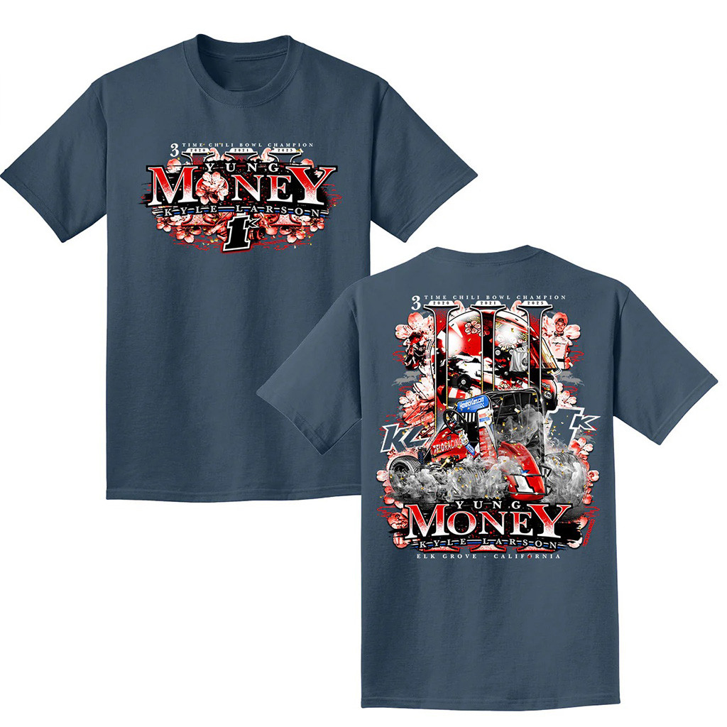 KL 3X Chili Bowl Nationals Winner Shirt Kyle Larson Shirt Gifts For Racing Fans-1
