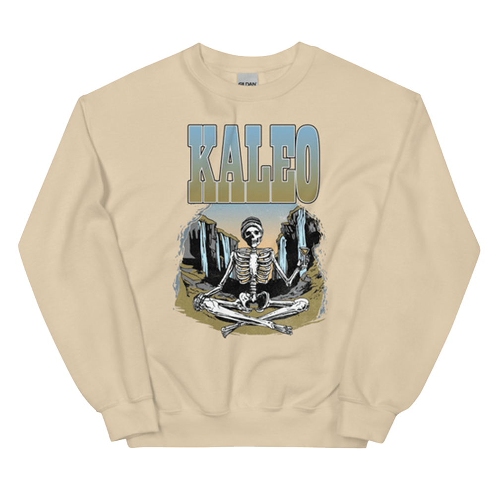 Kaleo Merch Kaleo Meditating Skeleton Sweatshirt Good Father's Day Presents-1