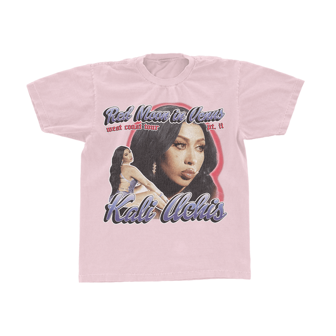 Kali Uchis Merch RMIV West Coast Tour Pink T-Shirt Thoughtful Mother's Day Gifts-1