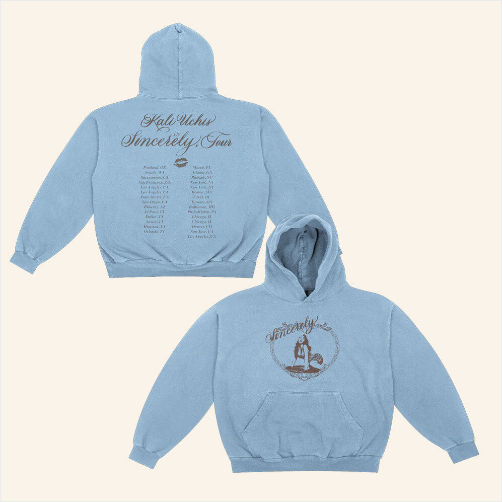 Kali Uchis Merch Sincerely Tour Date Hoodie Gifts For Sister Birthday Gifts For Best Friend-1