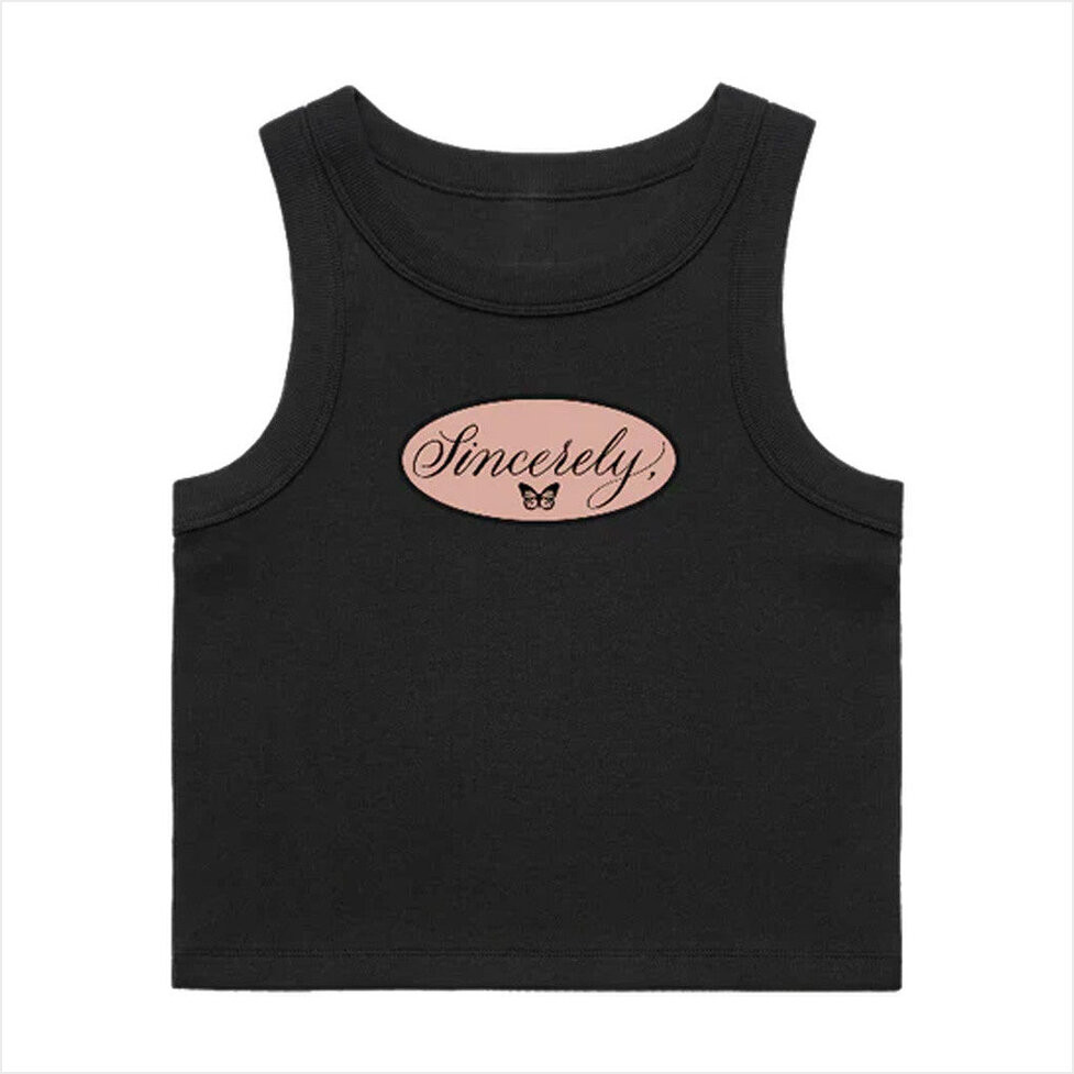 Kali Uchis Tour Merch 2025 Sincerely Cropped Tank Gifts For Girlfriend Gifts For Friends-1