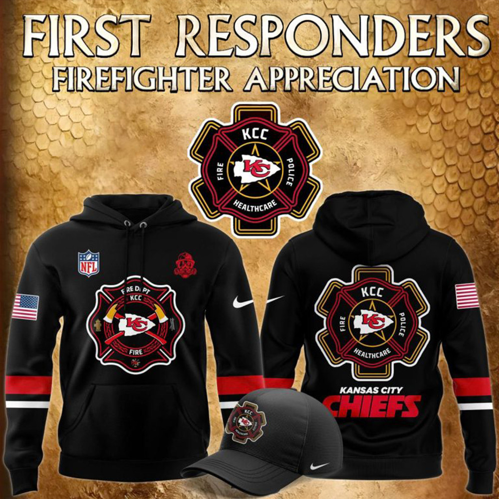 Kansas City Chiefs 2024 Night Of Firefighter Appreciation Hoodie Presents For Football Fans-1