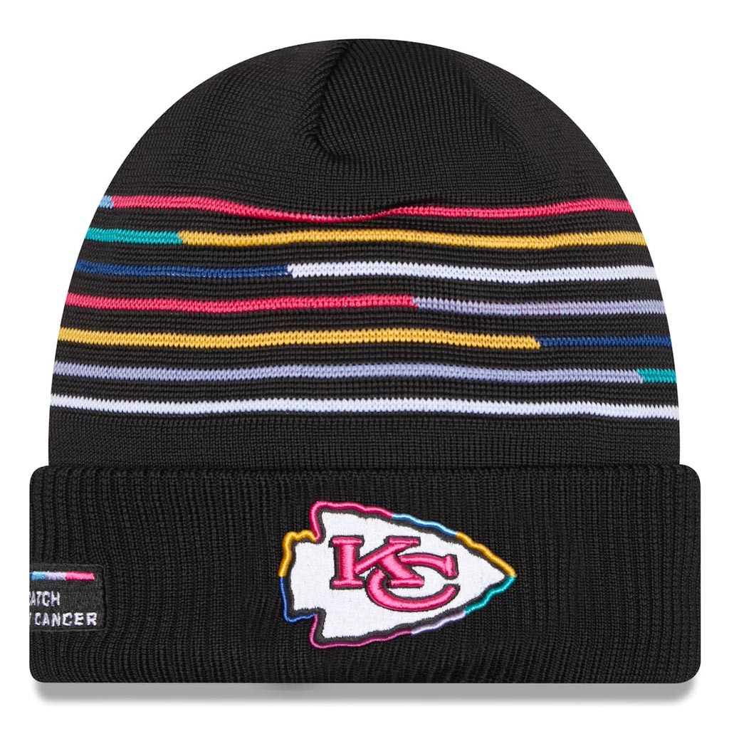 Kansas City Chiefs Crucial Catch NFL Beanie 2025 Rainbow Chiefs Merch Best Football Gifts-1