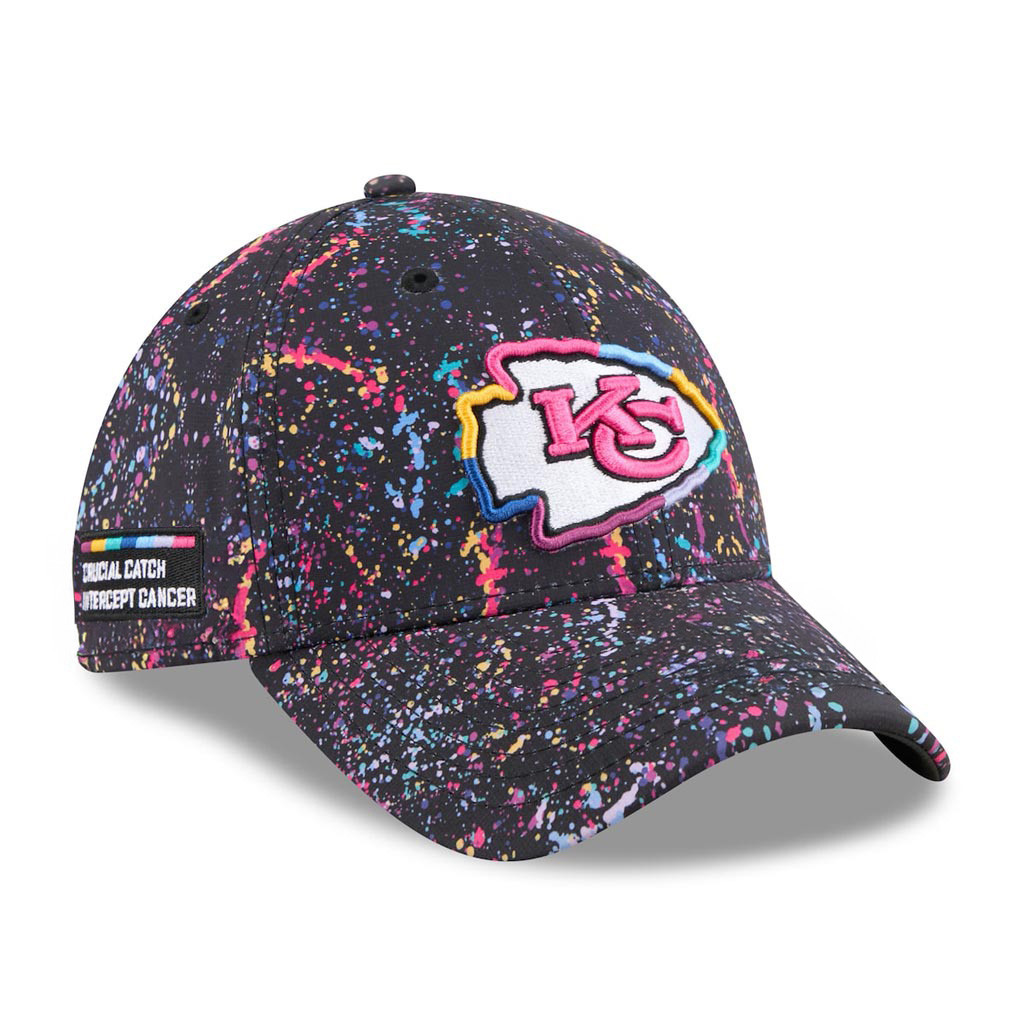 Kansas City Chiefs Crucial Catch NFL Embroidered Hat 2025 Rainbow Chiefs Merch Fan Gifts-1