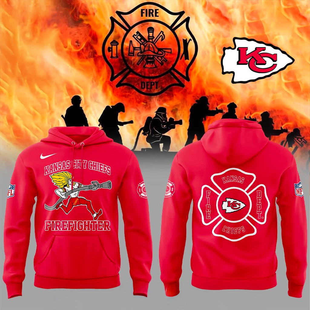 Kansas City Chiefs Firefighter Appreciation 2025 Hoodie Chiefs Merch Gift For Men-1