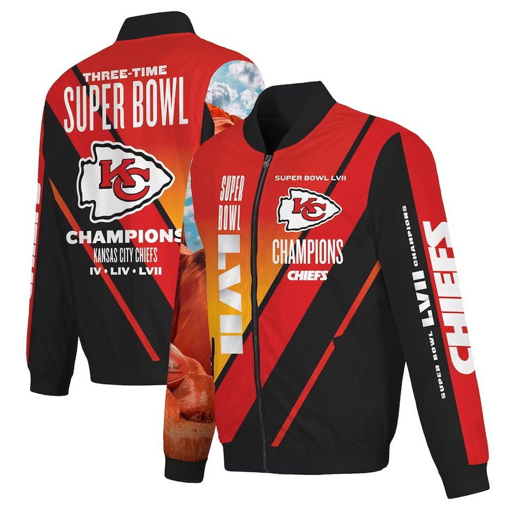 Kansas City Chiefs Super Bowl LVII Bomber Jacket Unique Gifts For Football Fans-1