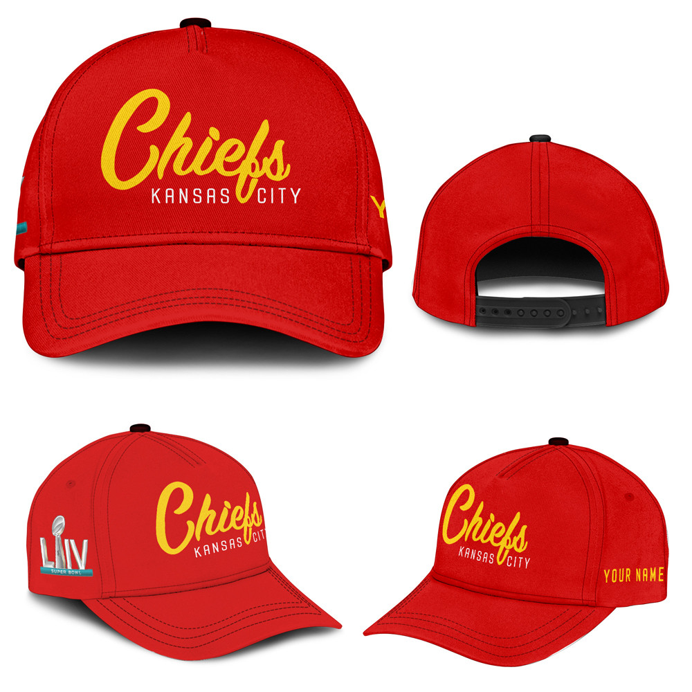Kansas City Chiefs Super Bowl LVII Cap Football Themed Gifts-1