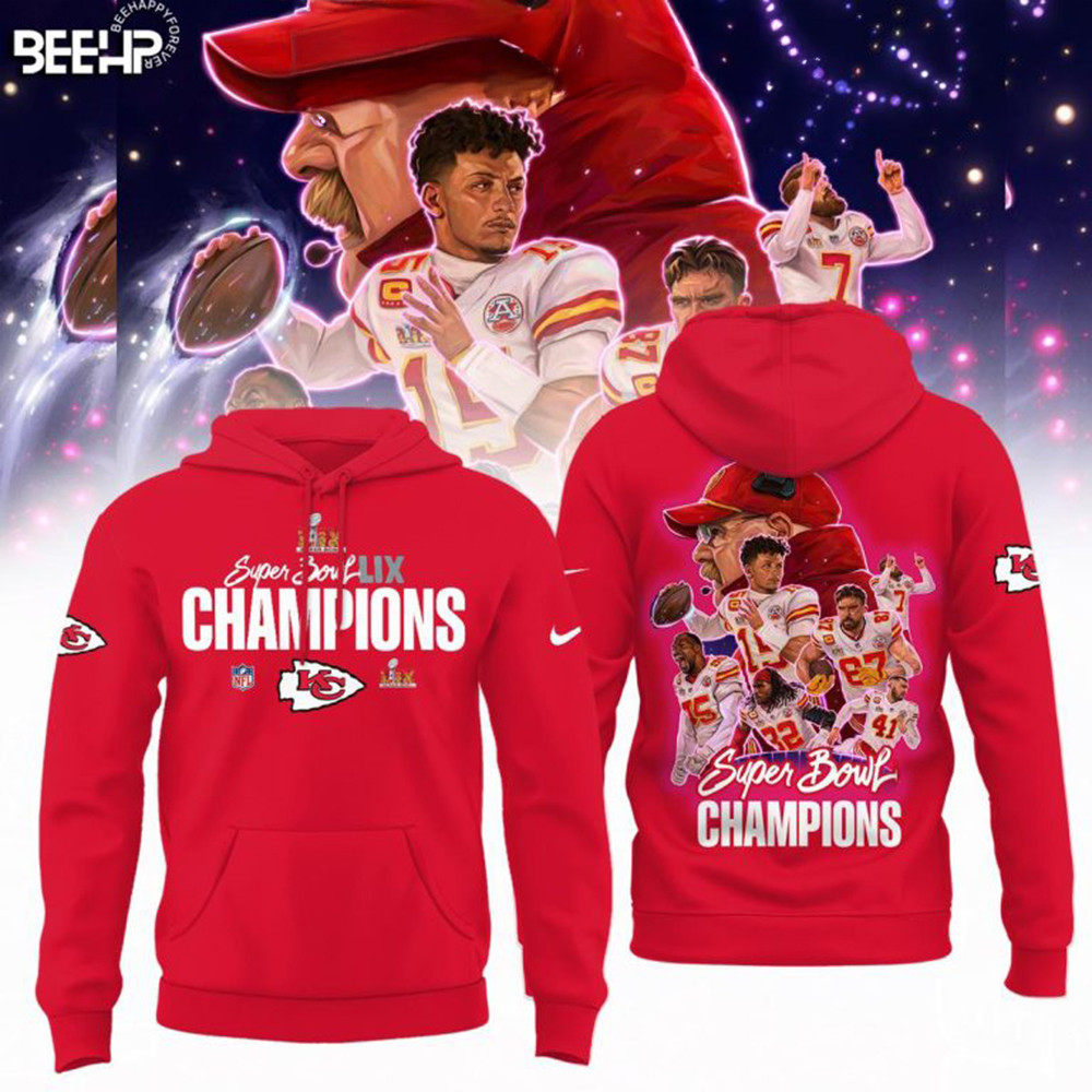 Kansas City Chiefs Super Bowl Lix Champions Legend Team Hoodie Fan Gift Ideas-1