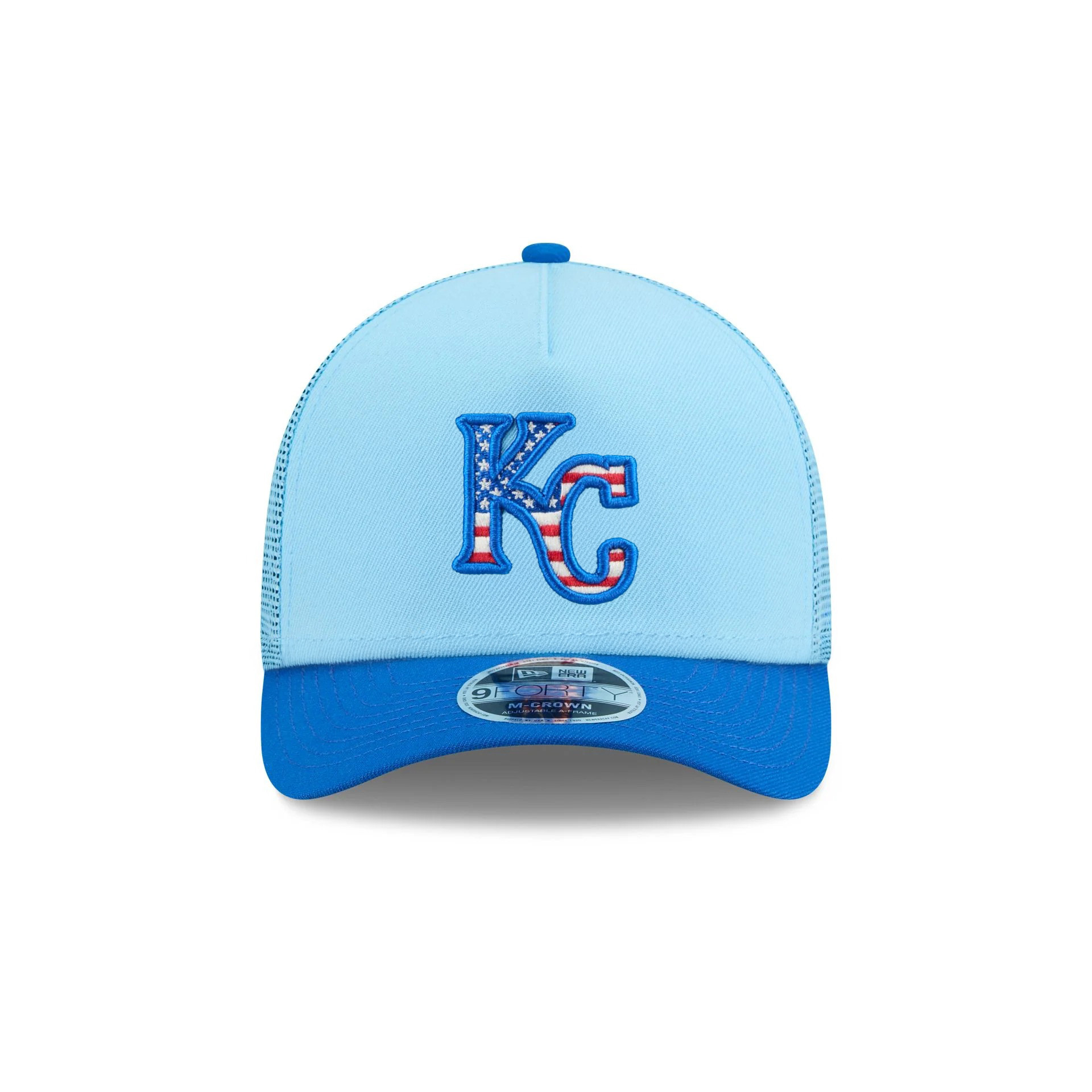 Kansas City Royals 4th Of July Hat 2025 MLB Independence Day Merch Trucker Hat Gifts For Fans-1