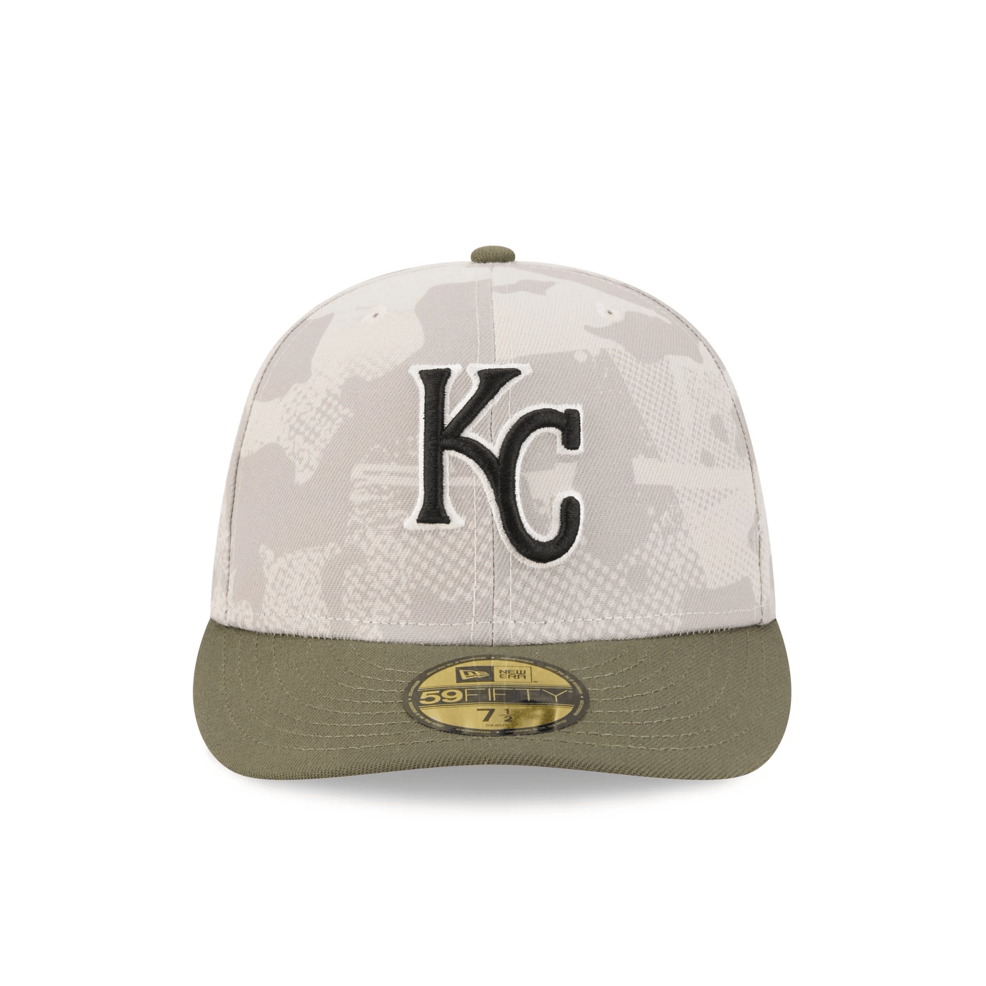 Kansas City Royals Camo Hat MLB Armed Forces Day 2025 Hat Merch Good Gifts For Dads-1