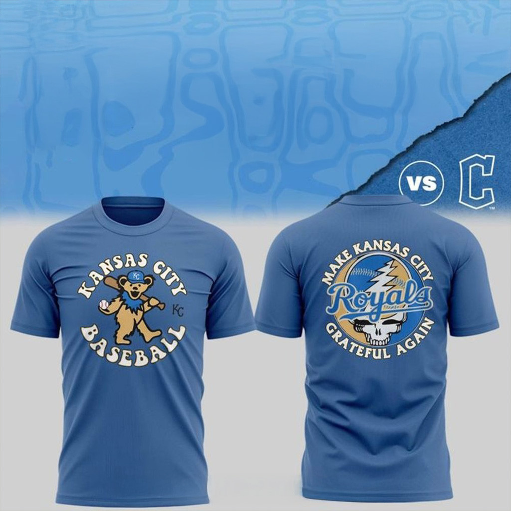 Kansas City Royals Grateful Dead Night 2025 Shirt Kansas City Royals Merch Fans Gifts-1