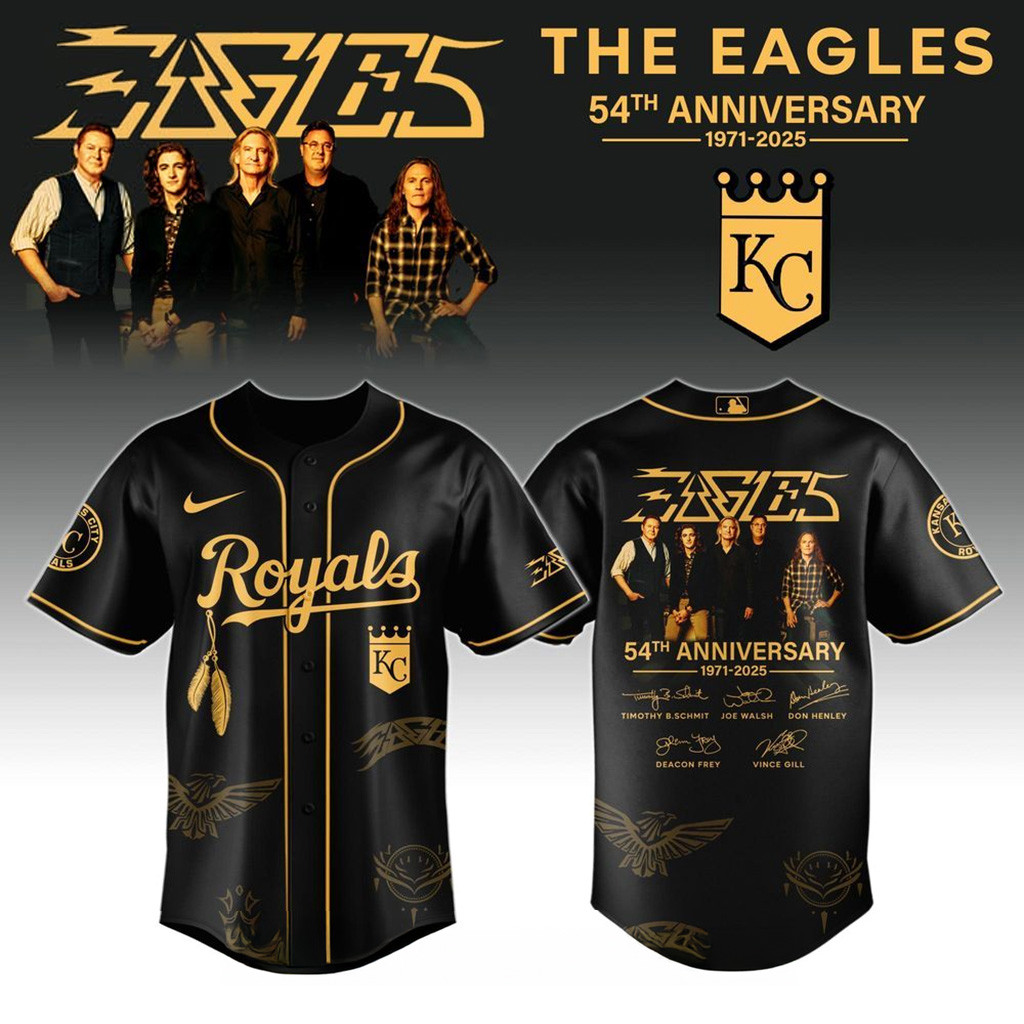 Kansas City Royals X Eagles Band Music Jersey 2025-1