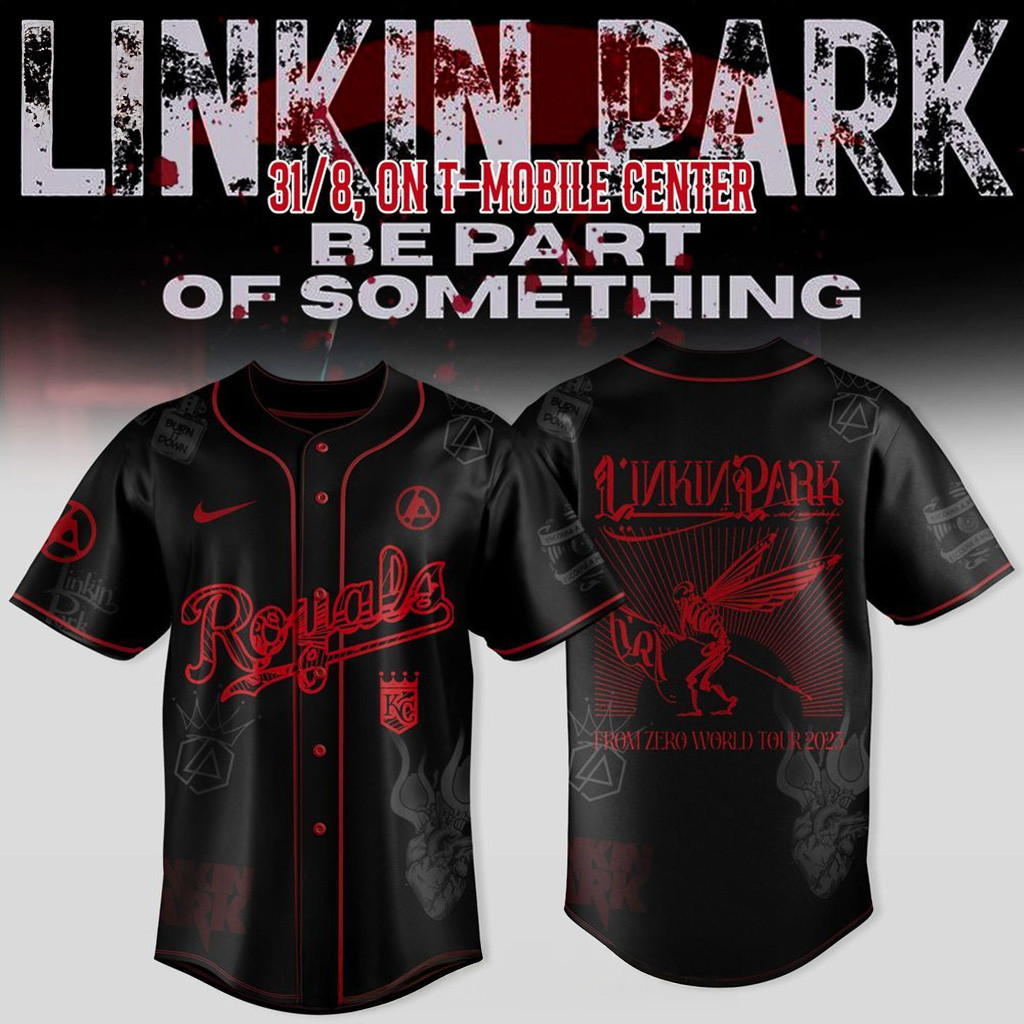 Kansas City Royals X Linkin Park From Zero World Tour 2025 Jersey Royals Merch Fans Gifts-1