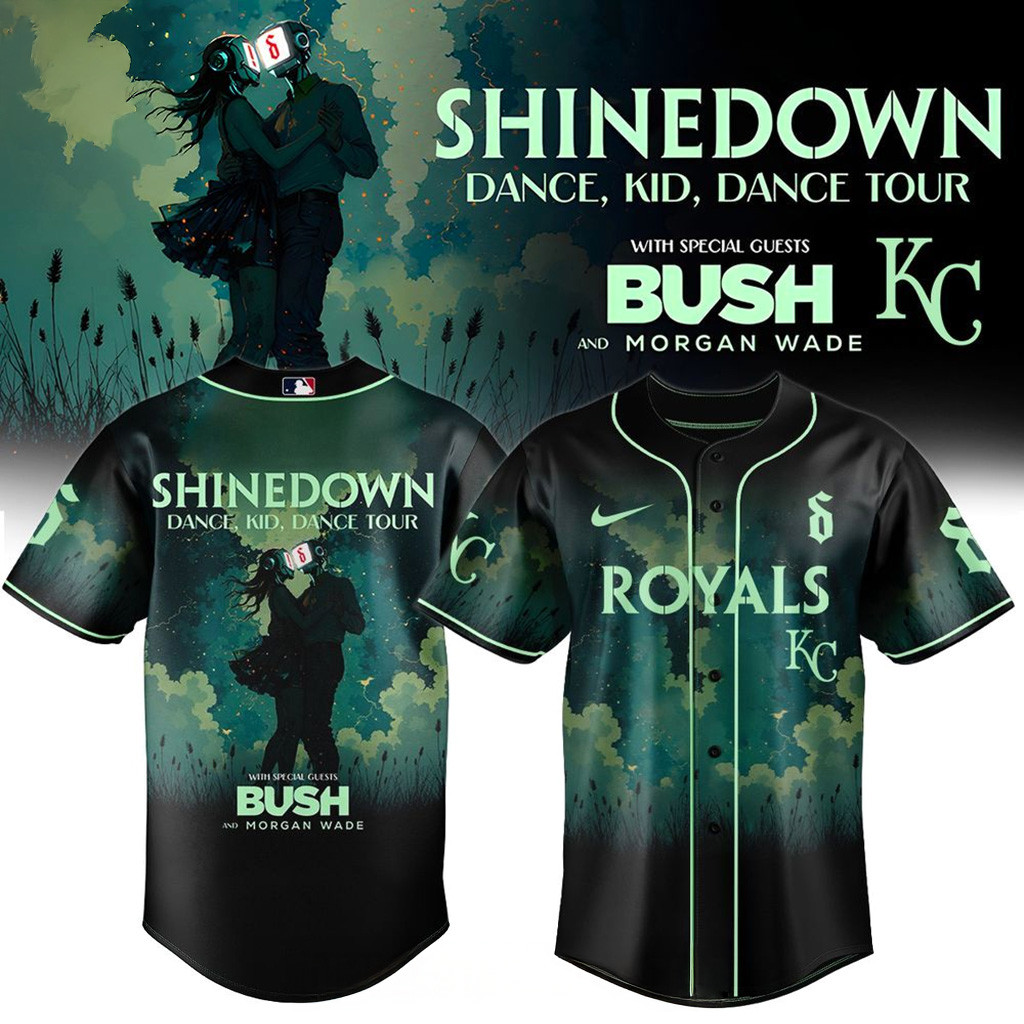 Kansas City Royals X Shinedown Dance Kid Dance Tour Merch 2025 Baseball Jersey Royals Merch-1