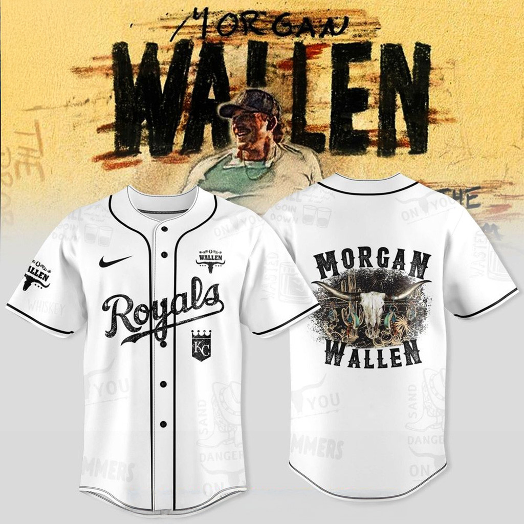 Kansas City Royals X Wallen Morgan Tour Merch 2025 Jersey Royals Merch Gifts For Husband-1