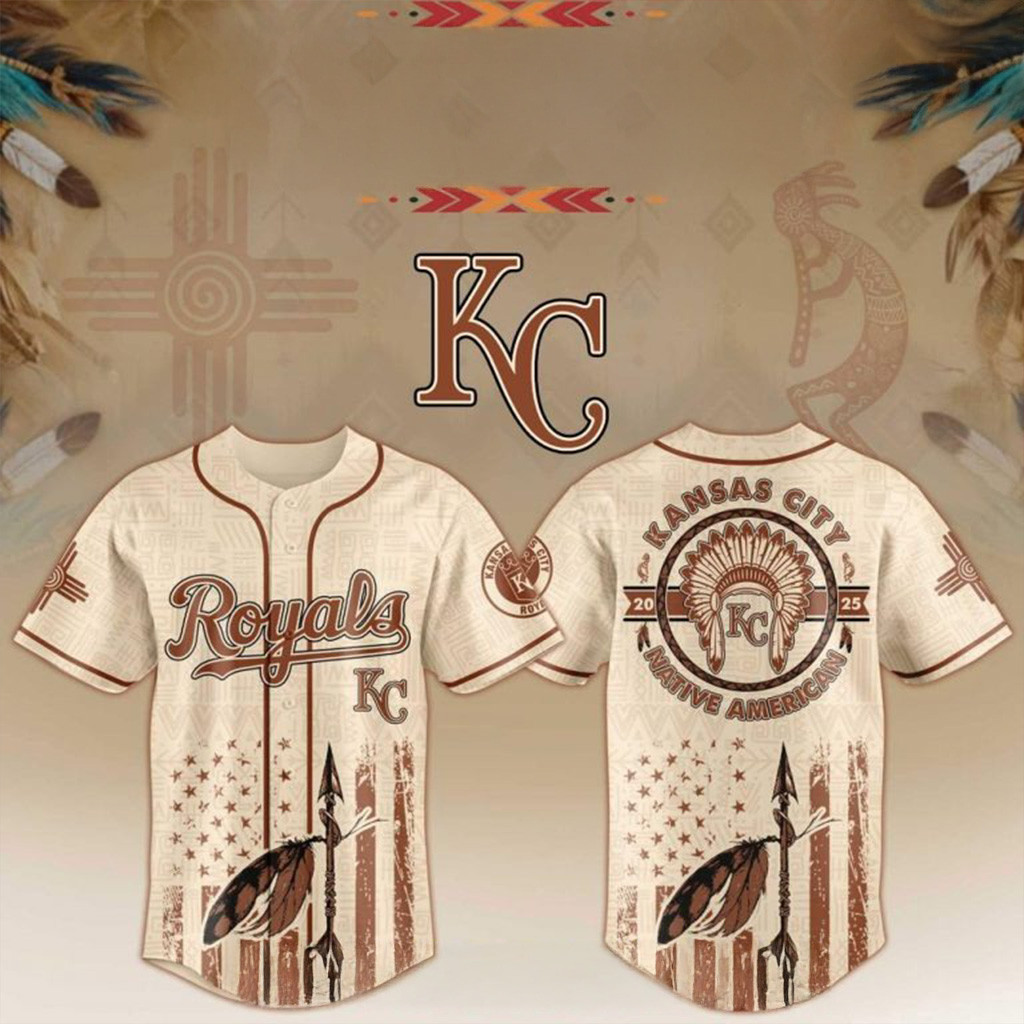 Kansas City Royals x Native American Heritage Month Special Baseball Jersey Royals Merch-1