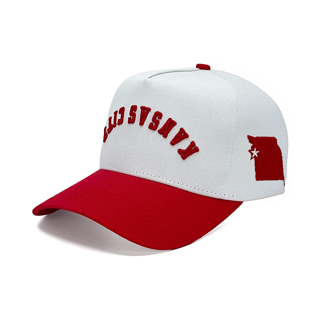 Kansas City Upside Down Hat Trend Kansas City Reversed Trucker Hat Father's Day Gifts-1
