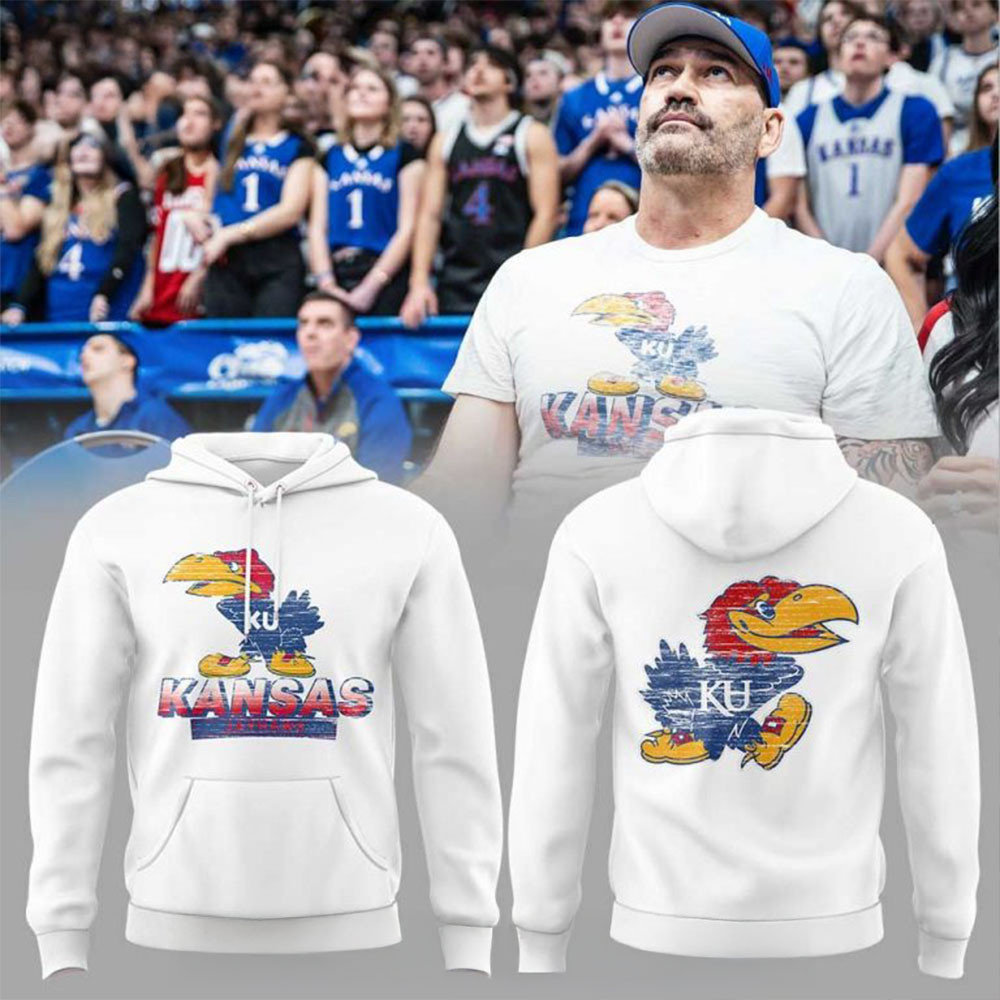 Kansas Men's Basketball Legend RCJH Scot Pollard's Hoodie Kansas Merch Top 10 Father's Day Gifts-1