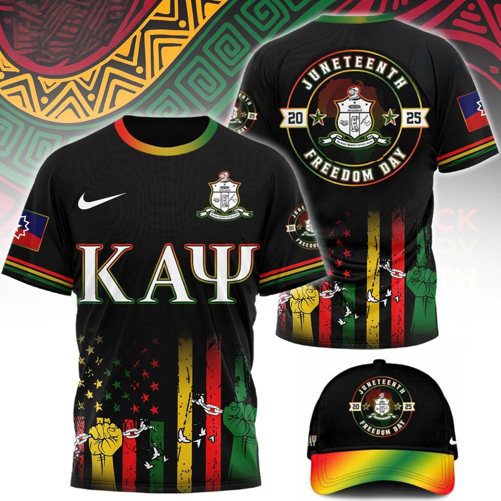 Kappa Alpha Psi Happy Juneteenth 2025 Freedom Day Shirt Best Father's Day Special Gifts-1 Kappa Alpha Psi Happy Juneteenth 2025 Freedom Day Shirt Best Father's Day Special Gifts-1