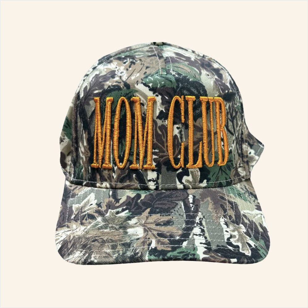 Karrie Locher Merch MOM CLUB Camo Hat Embroidered Gifts For Mother Gifts For Best Friend-1