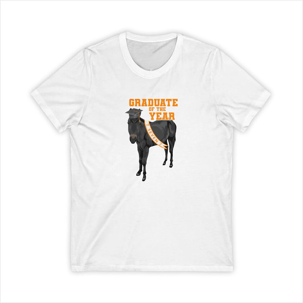 Katie Van Slyke Merch Seven Graduation T-Shirt White Best Gifts For Friends Gifts For Sister-1