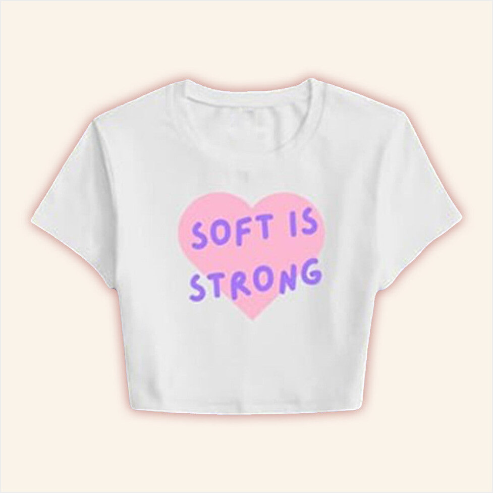 Katseye Merch 2025 Tour Soft Is Strong Cropped T-Shirt Gifts For Her Birthday Gifts For BFF-1